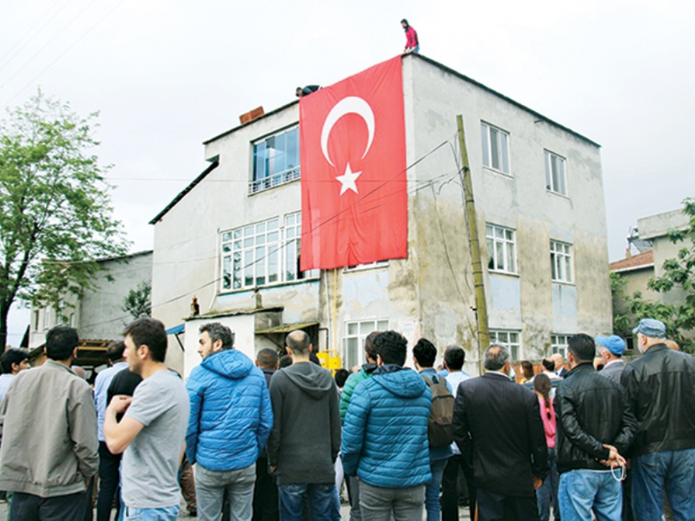 Samsun'a Şehit Ateşi Düştü