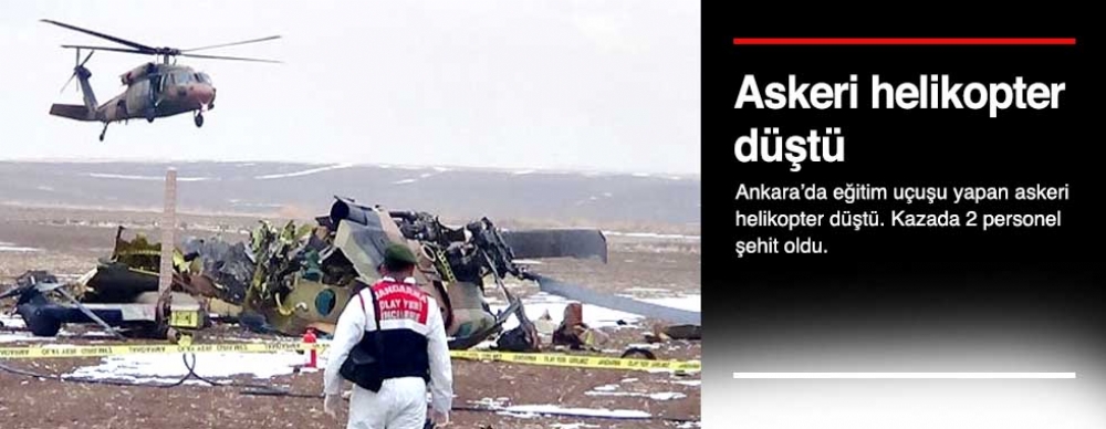 Askeri Helikopter Düştü