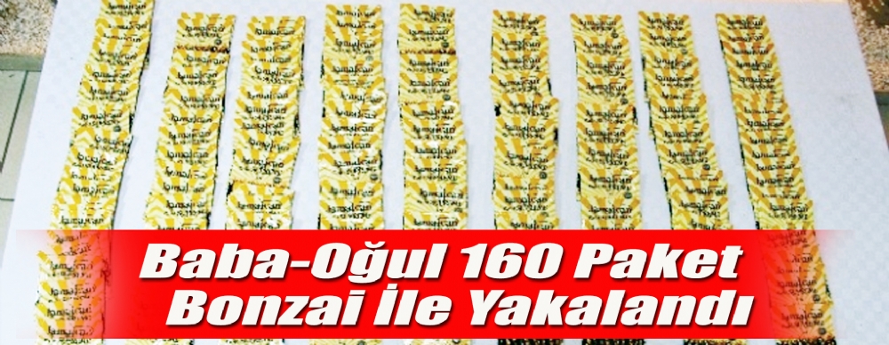 Baba-oğul 160 Paket Bonzai İle Yakalandı