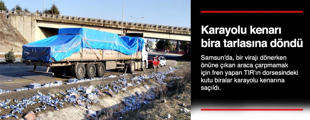 Karayolu Kenarı Bira Tarlasına Döndü