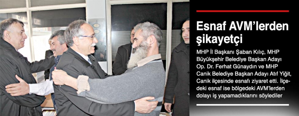 Esnaf Avm’lerden Şikayetçi