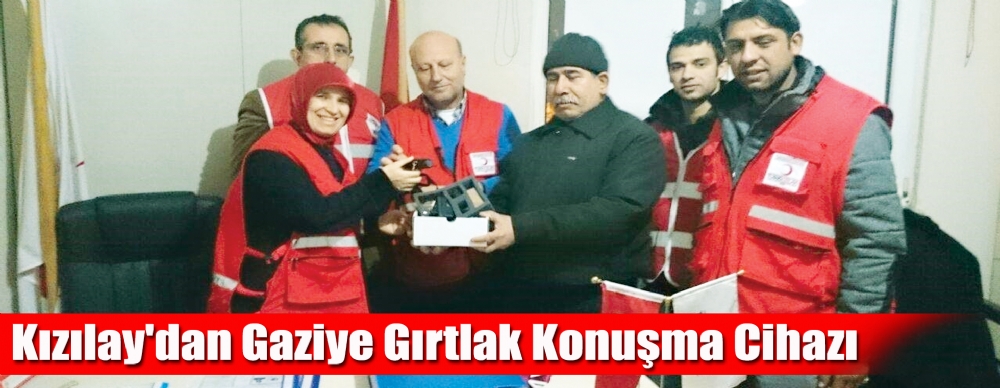Kızılay'dan Gaziye Gırtlak Konuşma Cihazı