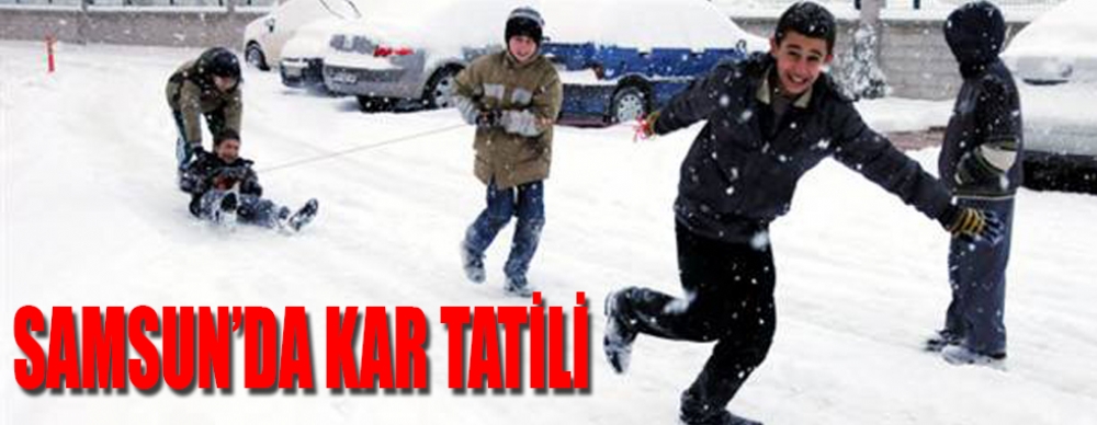 Samsun'da ılk Kar Tatili