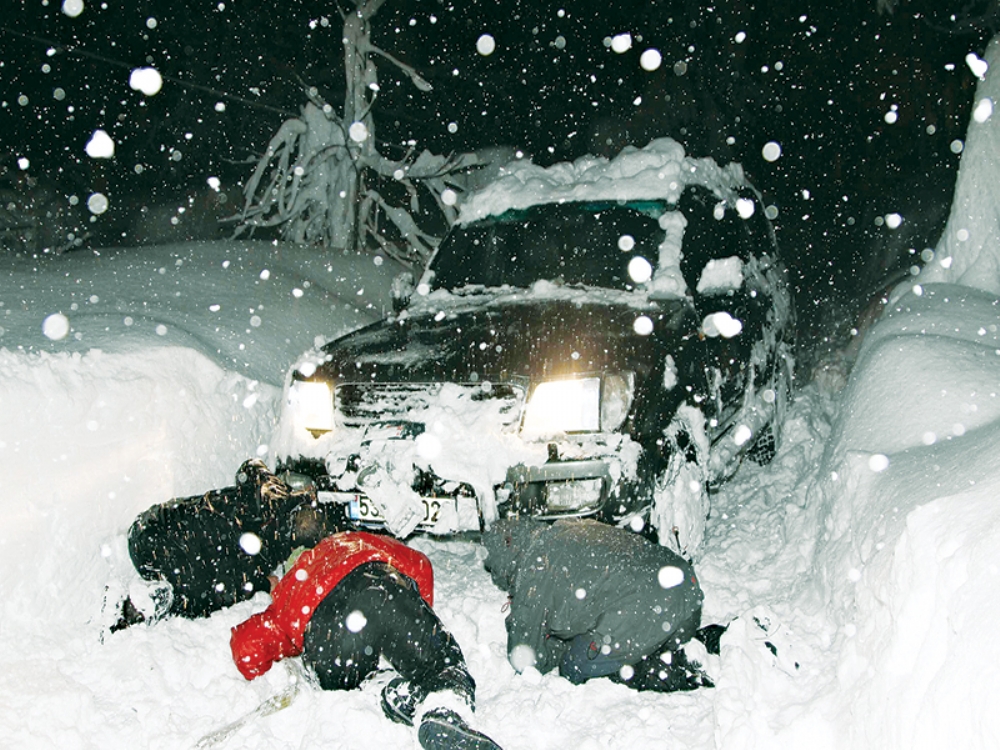 Karda 10 Saat Mahsur Kaldılar