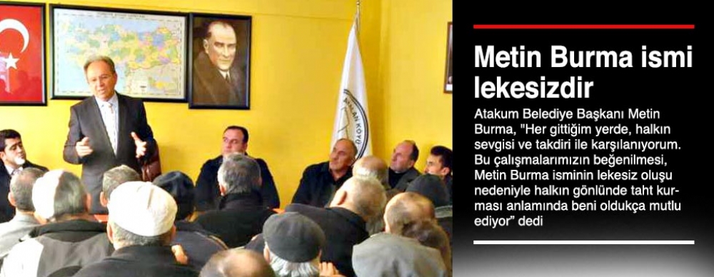 Metin Burma ısmi Lekesizdir