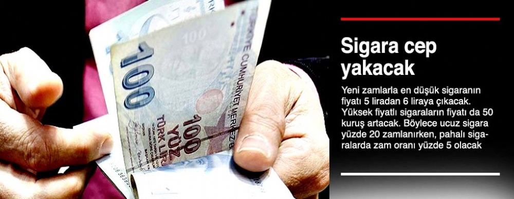 En Düşük Sigara 6 Tl Olacak