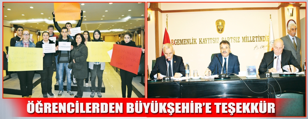 Öğrencilerden Büyükşehir’e Teşekkür