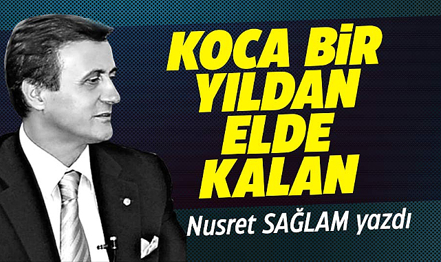 KOCA BİR YILDAN ELDE KALAN