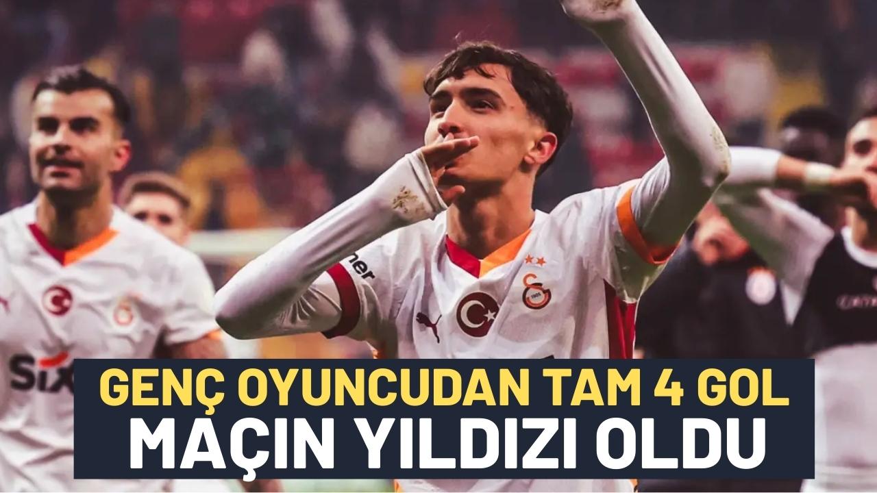 Galatasaray'ın genç oyuncusundan 4 gol