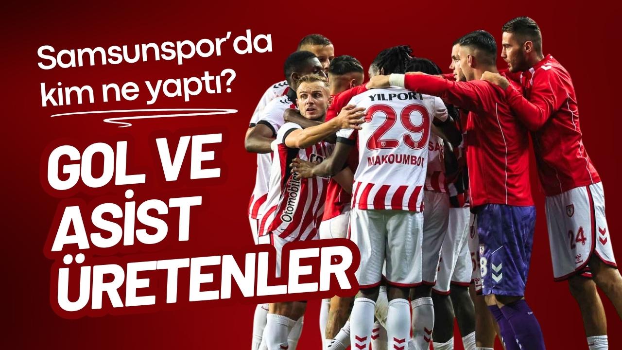 Samsunspor’da bu sezon kaç futbolcu asist yaptı? Kaça futbolcu gol attı?