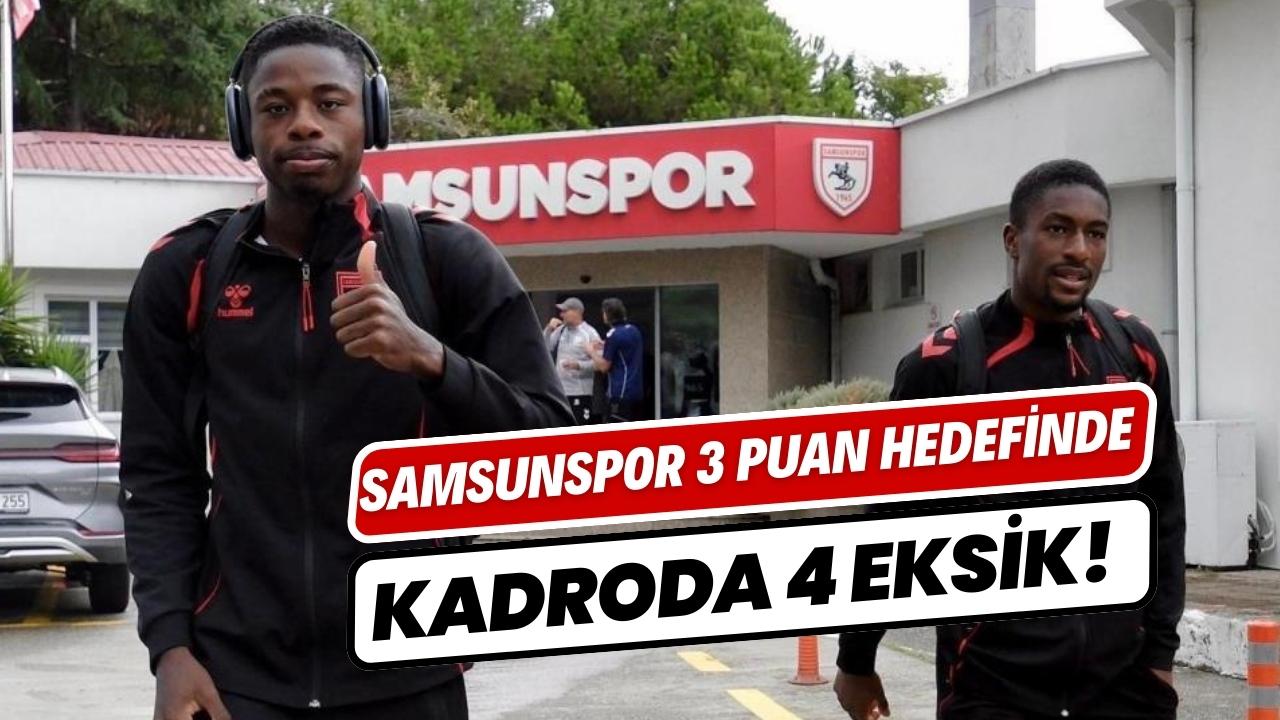 Samsunspor, 3 puan parolası ile Gaziantep’e gitti