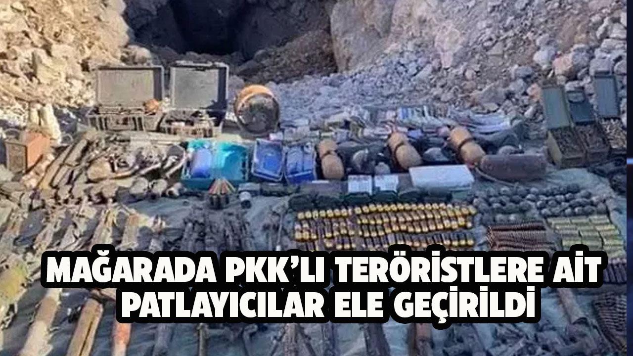 PKK'lı teröristlere ait patlayıcılar ele geçirildi