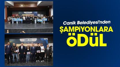 Canik Belediyesi'nden YKS ve LGS şampiyonlarına ödül