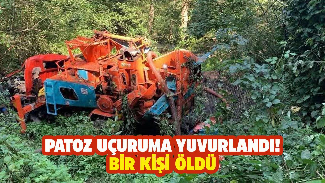 Patoz uçuruma yuvarlandı: 1 ölü
