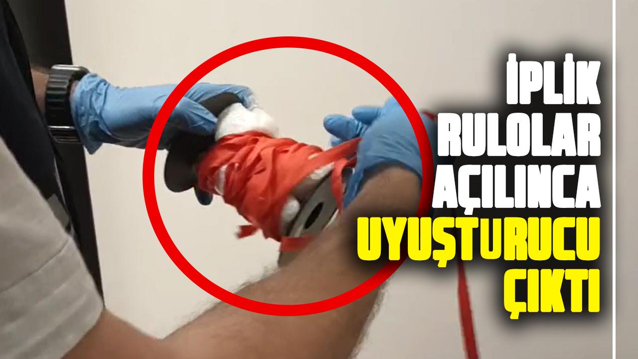 Samsun polisi iplere zulalanmış uyuşturucu ele geçirdi