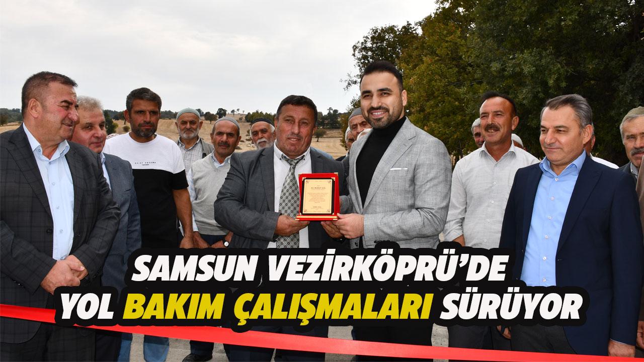 Samsun Vezirköprü'de mahalle yollarını yenileniyor