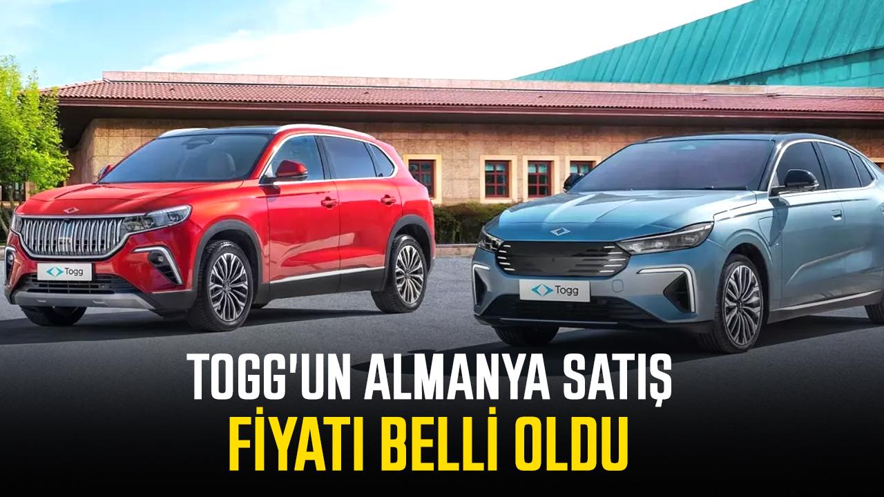 Togg'un Almanya satış fiyatı belli oldu