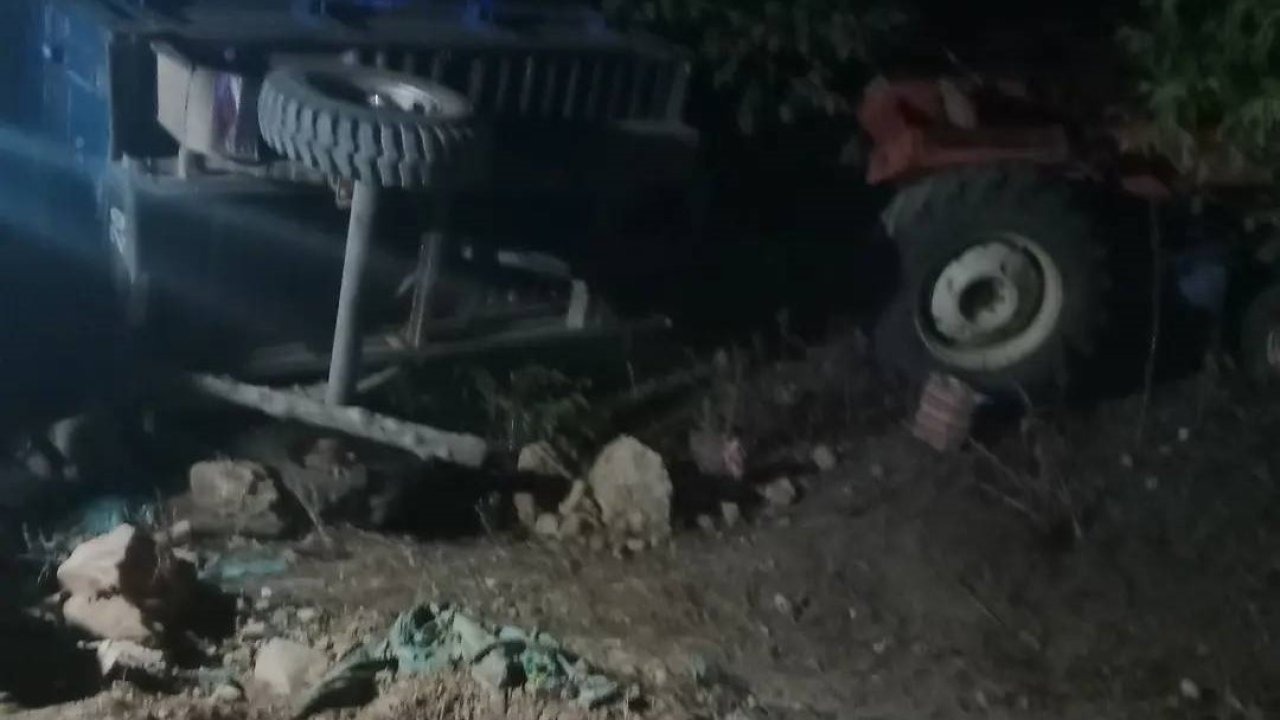 Traktör devrildi: 17 yaşındaki sürücü ağır yaralandı