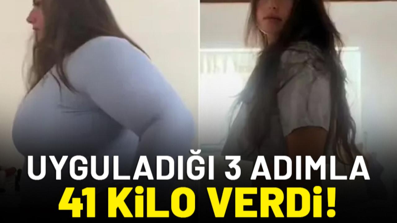 Uyguladığı 3 adımla 41 kilo verdi!