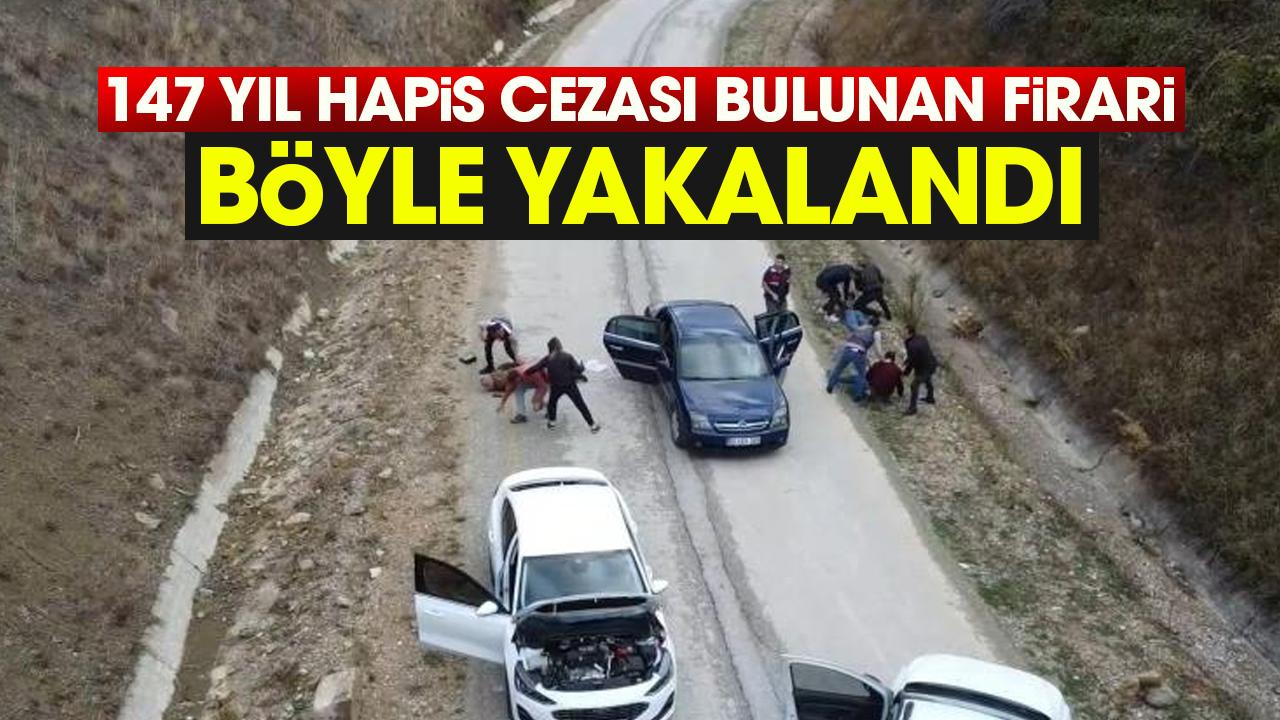 147 yıl hapis cezası bulunan firari yakalandı