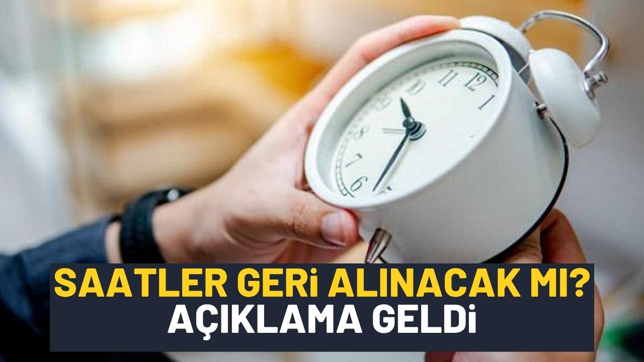 2026'da saatler 1 saat geri alınacak mı?