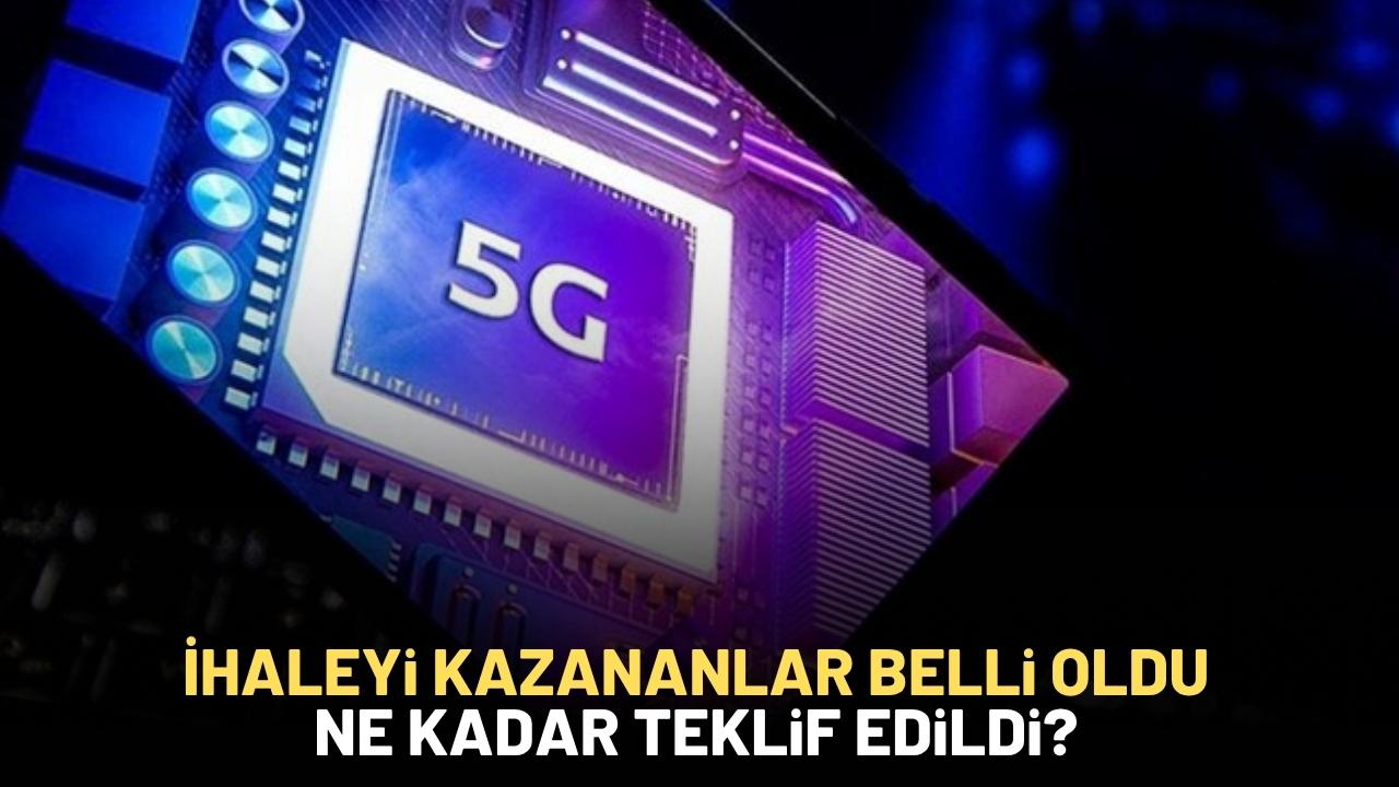 5G ihalesinin kazananları belli oldu!