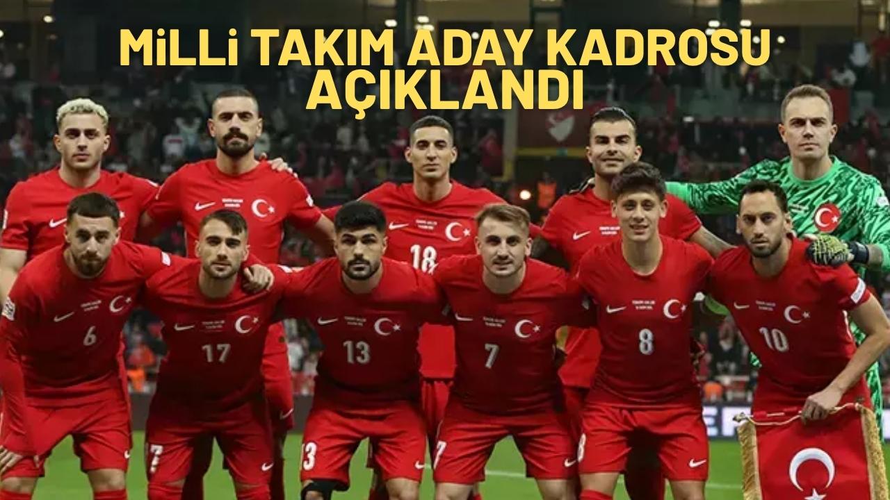 A Milli Takım'ın aday kadrosu açıklandı!