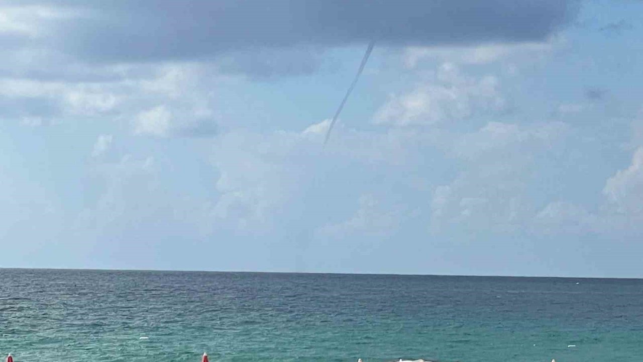 Alanya açıklarında hortum