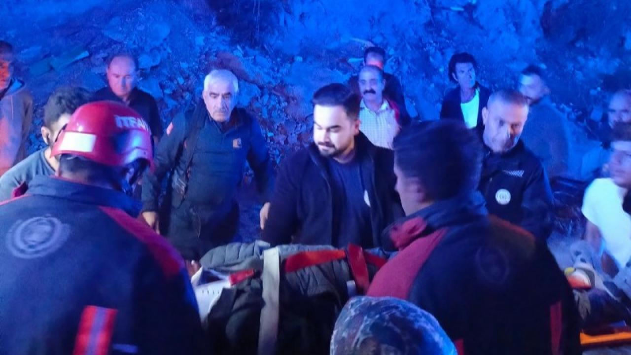 Asansör montajı sırasında 3 metreden düştü