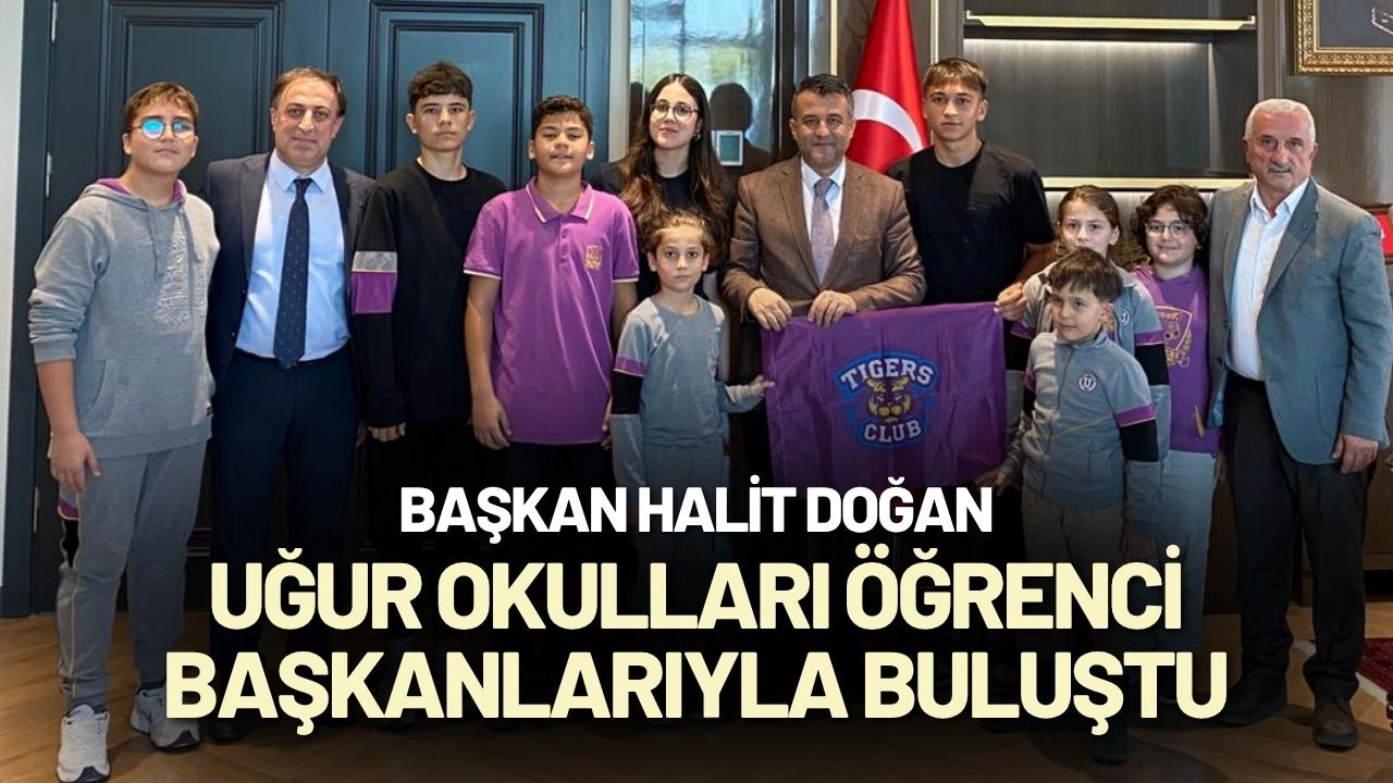 Başkan Halit Doğan, Uğur Okulları öğrenci başkanlarıyla buluştu