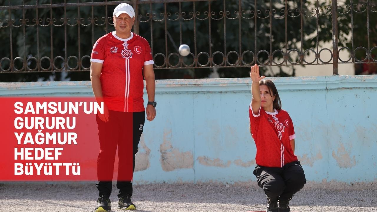 Boccede dünya üçüncüsü Samsunlu Yağmur şampiyonluk hedefliyor