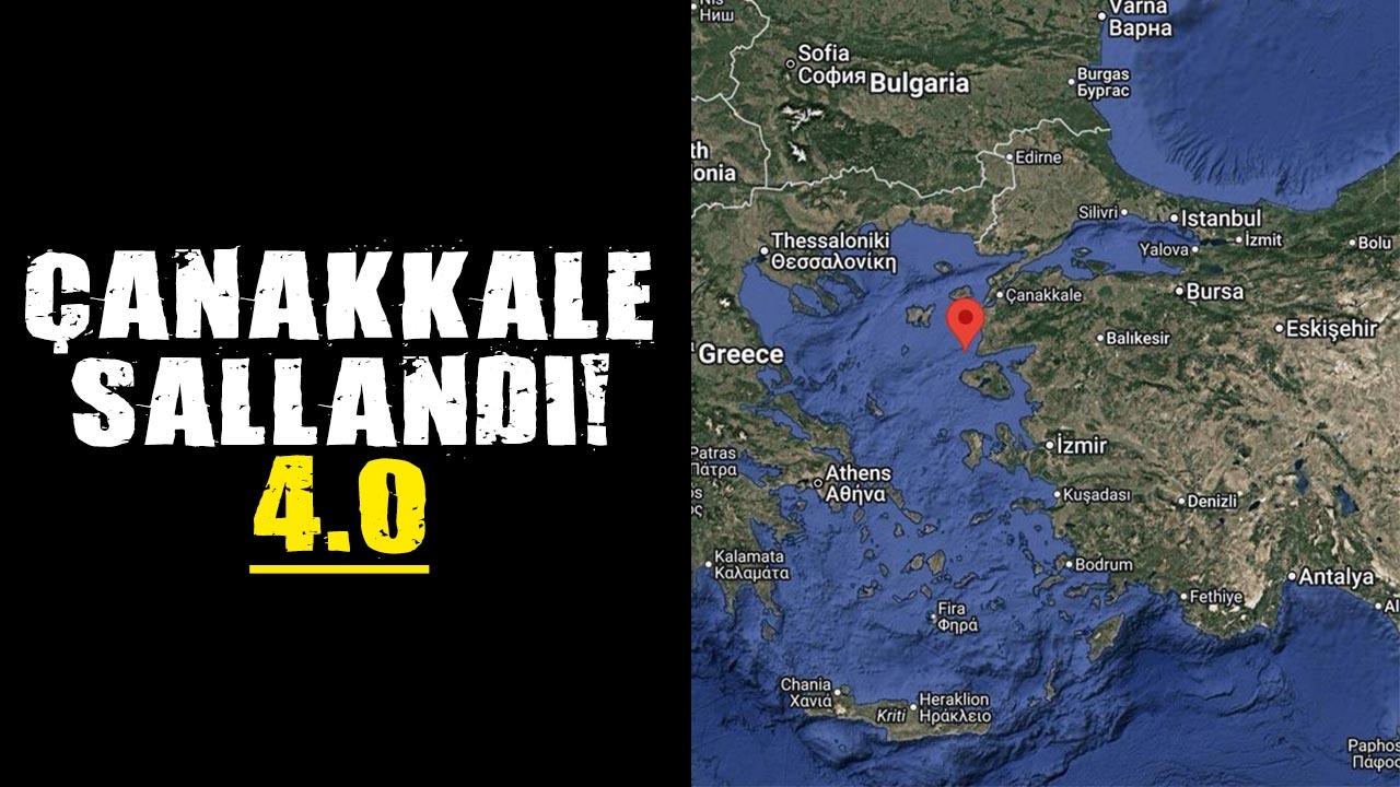 Çanakkale'nin Ayvacık ilçesinde 4.0 büyüklüğünde deprem oldu