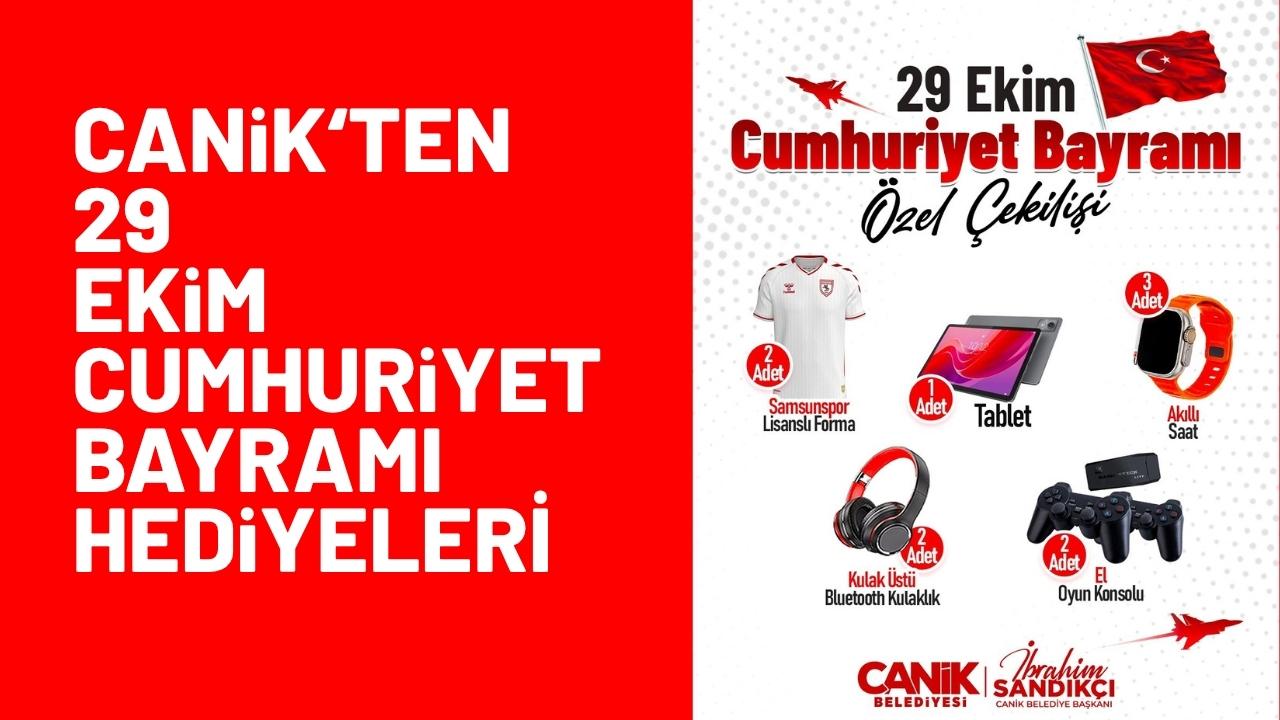 Canik Belediyesi'nden hediye yağmuru