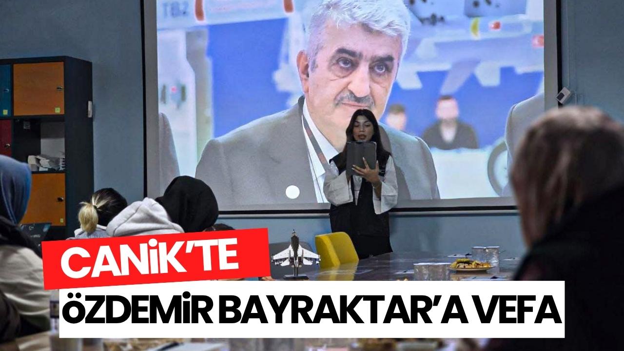 Canik'te Özdemir Bayraktar'a duygu dolu anma