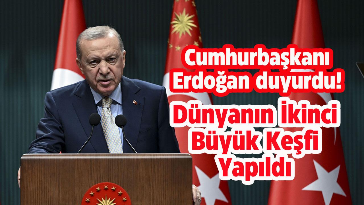 Cumhurbaşkanı Erdoğan'dan nadir element keşfi müjdesi!