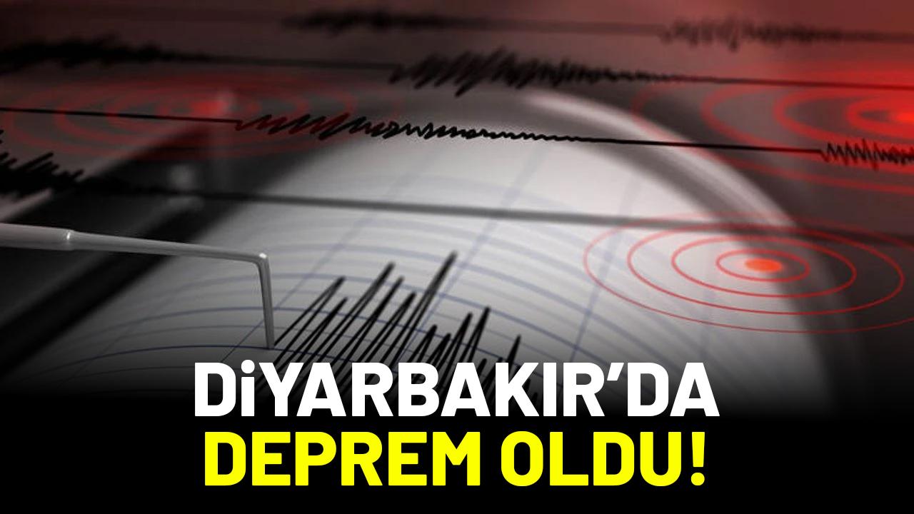 Diyarbakır'da deprem oldu!