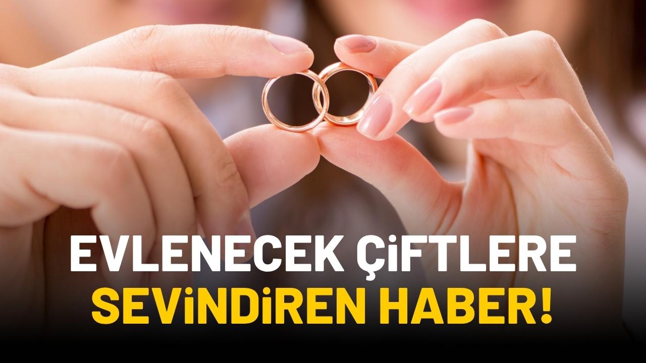 Evlenecek çiftlere sevindiren haber! Faizsiz evlilik kredisi başvuru şartları açıklandı