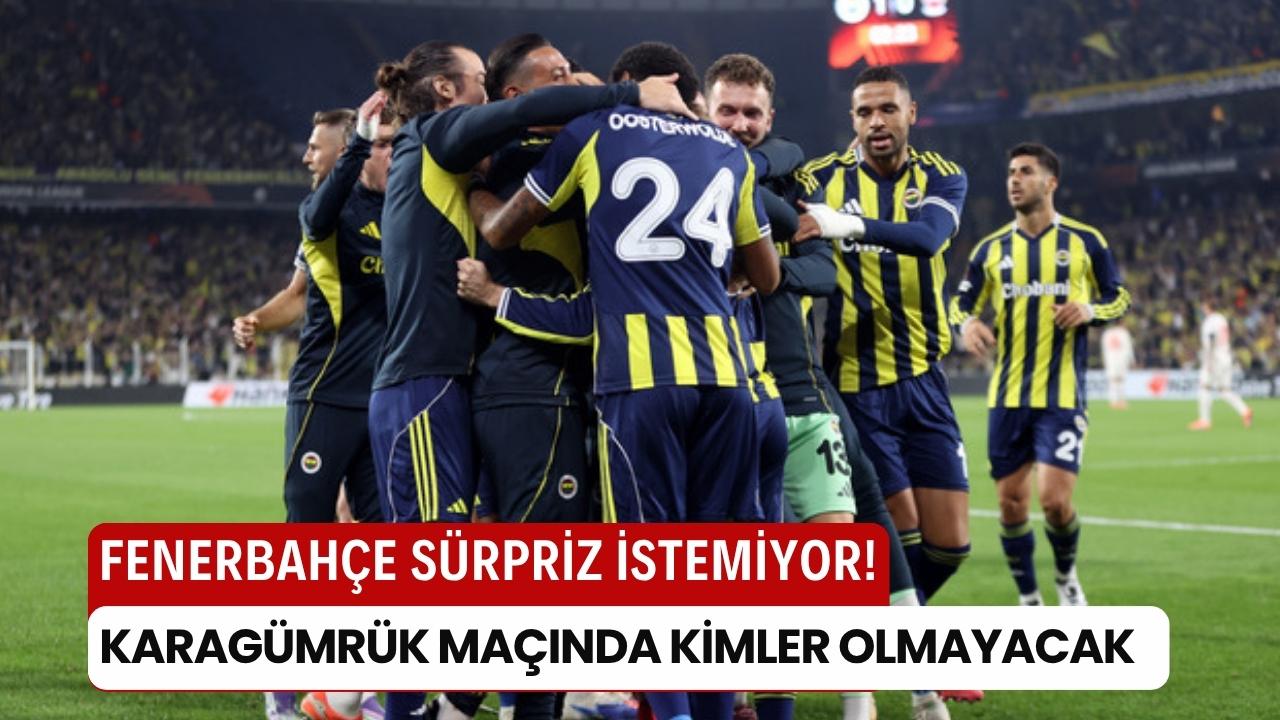 Fenerbahçe - Fatih Karagümrük maçı saat kaçta hangi kanalda? İşte Tedesco'nun Karagümrük 11'i!