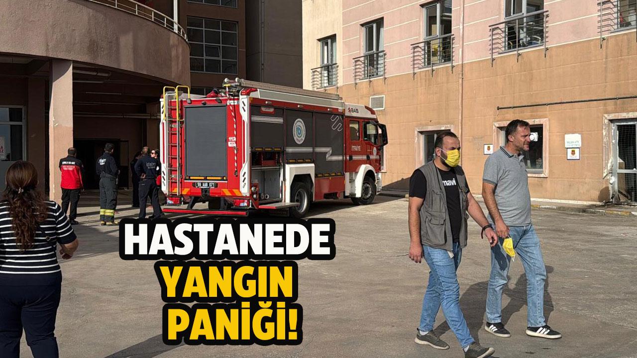 Hastanede yangın paniği