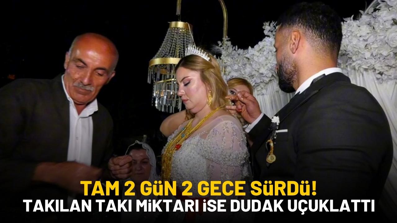 İki gün iki gece süren düğün: Gelin ile damada milyonlar takıldı