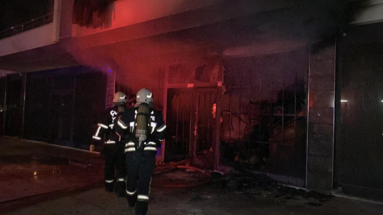 İş yerinde korkutan yangın!