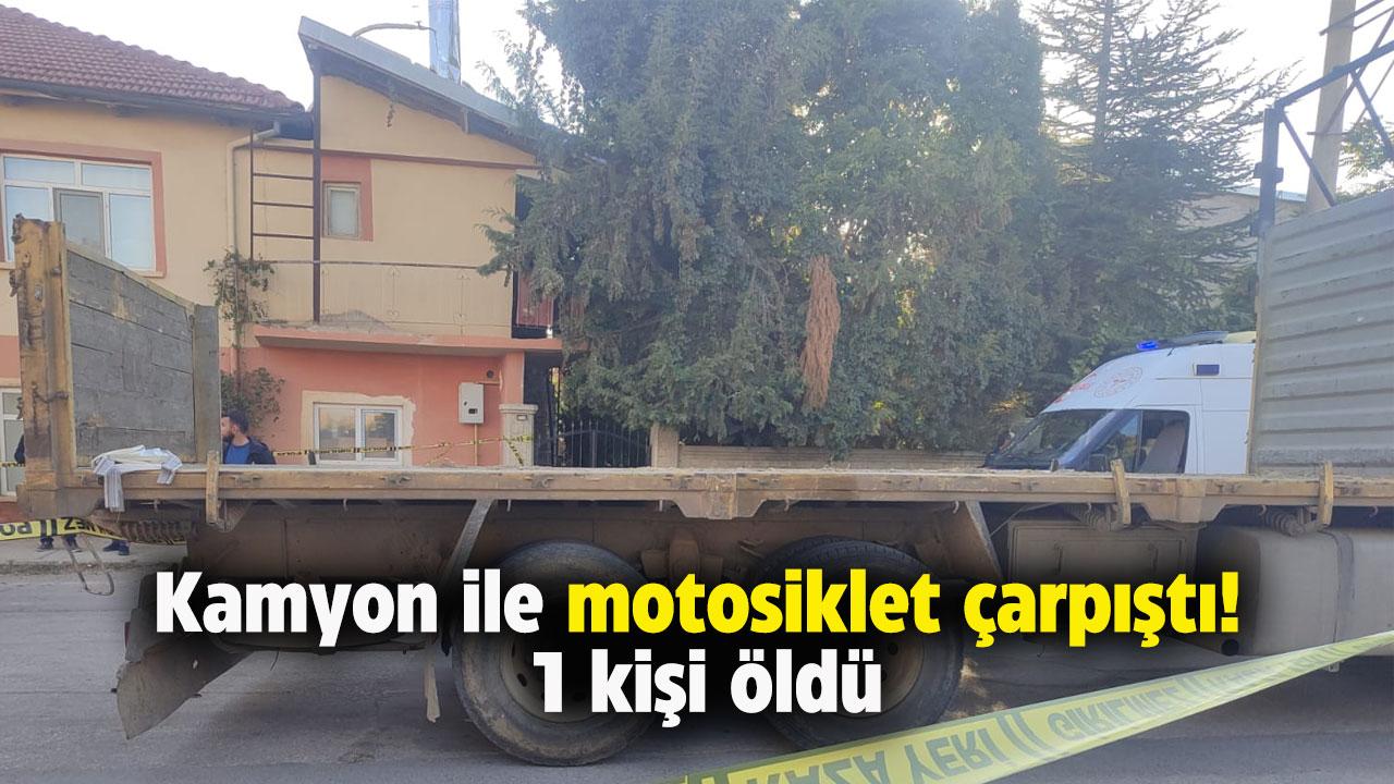 Isparta'da kamyon ile motosiklet çarpıştı! 1 kişi öldü
