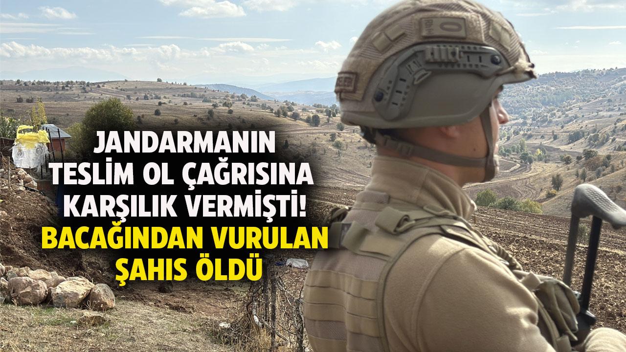 Jandarmanın teslim ol çağrısına karşılık vermişti! Vurulan şahıs öldü