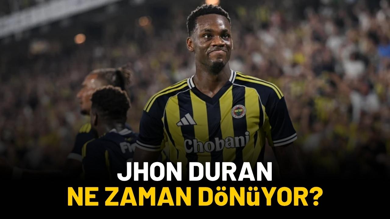 Jhon Duran'ın sahalara dönüş tarihi belli oldu