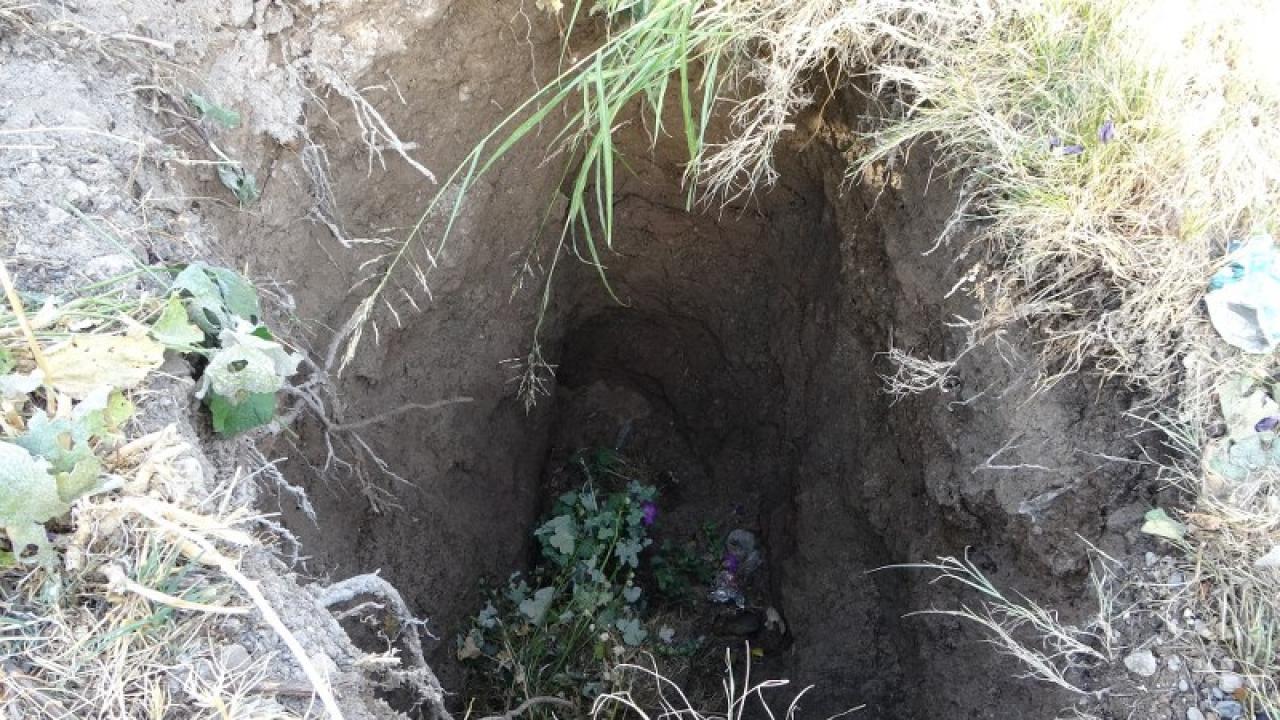 Kayısı bahçesinde obruk oluştu