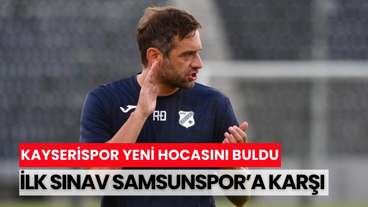 Kayserispor'un yeni teknik direktörünün ilk sınavı Samsunspor'a karşı