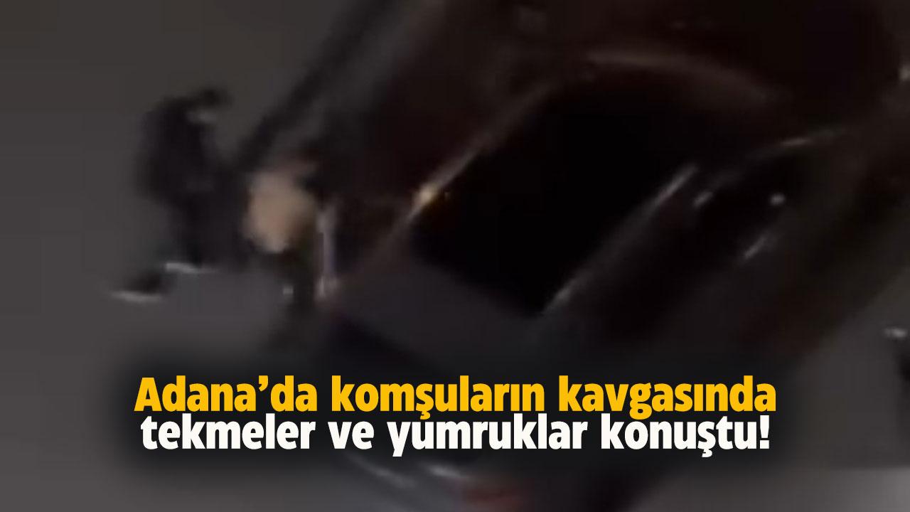 Komşu kavgasında yumruklar ve tekmeler havada uçuştu