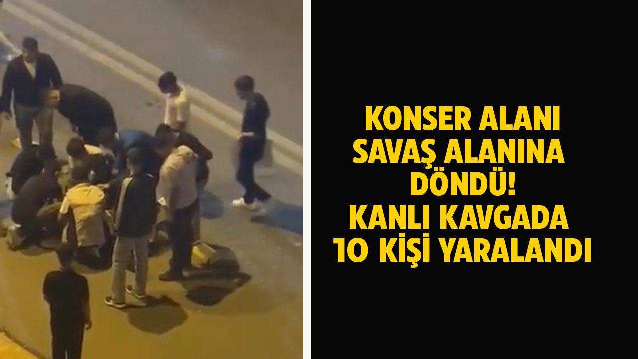 Konser alanı savaş alanına döndü! 10 yaralı