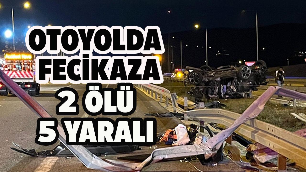 Kuzey Marmara Otoyolu’nda iki araç çarpıştı! 2 ölü, 5 yaralı