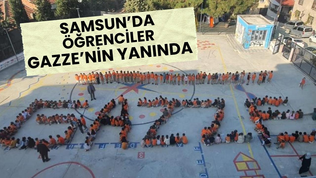 Öğrencilerden Gazze’ye destek: 'Filistin' için tek yürek oldular